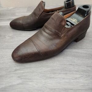 Vintage Star Artioli Dark Brown  Shoes Size 8.5 Leather Loafer Rentro Quality